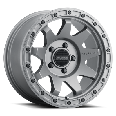 Aluminum Wheels 17x9 MR317 Bolt Pattern 5 On 127 Offset -12 Lip Size 1.57 Matte Titanium GY Method