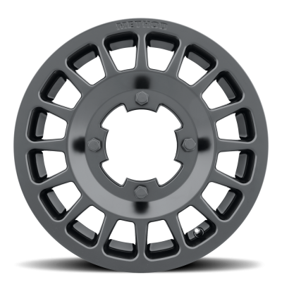 Aluminum Wheels 14x6 MR407 Bead Grip UTV Bolt Pattern 4 On 136 Offset 38 Lip Size 0 Matte Black MB Method