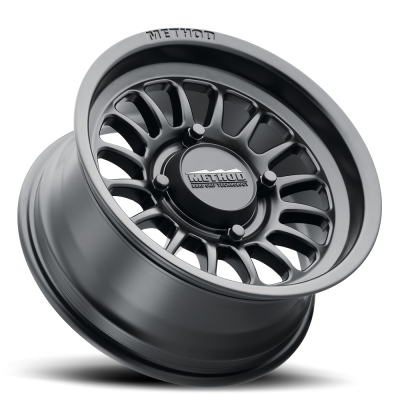 Aluminum Wheels 15x10 MR411 Bead Grip UTV Bolt Pattern 4 On 156 Offset 25 Lip Size 3.23 Matte Black MB Method