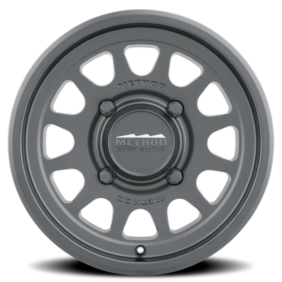 Aluminum Wheels 14x7 MR414 Bead Grip UTV Bolt Pattern 4 On 156 Offset 13 Lip Size 1.18 Matte Black MB Method