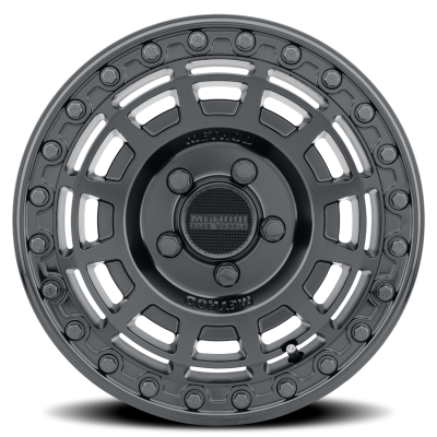 Aluminum Wheels 15x10 MR415 Beadlock UTV Bolt Pattern 5 On 114.3 Offset 25 Lip Size 2.09 Matte Black MB Gloss Black Ring Method