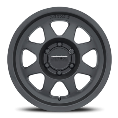 Aluminum Wheels 16x6.5 Bead Grip MR701 Bolt Pattern 6 On 180 Offset 90 Lip Size 0 Matte Black MB Method
