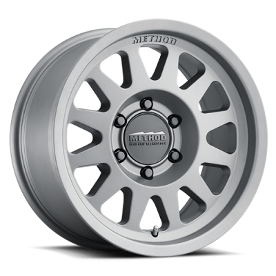 Aluminum Wheels 15x7 Bead Grip MR704 Bolt Pattern 5 On 100 Offset 15 Lip Size 1.18 Titanium SL Method