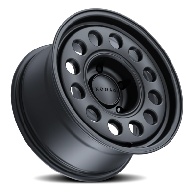 Aluminum Wheels 17x8.5 501SB Convoy Satin Black 5 On 127 Bolt Pattern 78.1 Bore 0 Offset Nomad Wheels