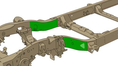Front Frame Repair Kit For 99-06 GM Trucks and SUV's Passenger Side Rust Buster Frameworks