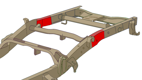Rust Buster 2007-2019 Chevy Silverado / GMC Sierra 1500 Ext Cab Over Axle Frame Section RB7335L/R