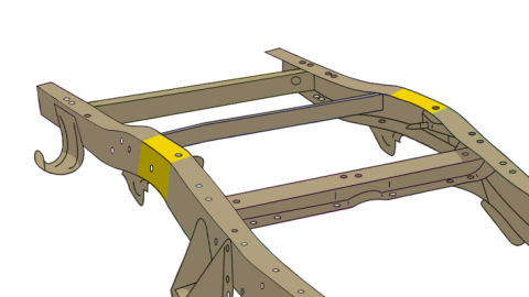 Over-Axle Frame Repair Kit For 1973-1987 Chevy K10/K20 Driver Side Rust Buster Frameworks