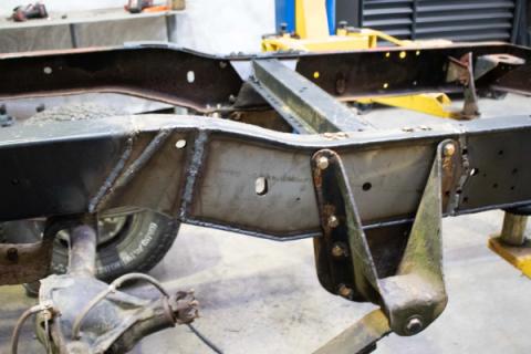 Leaf Spring Frame Repair Kit For 1973-1987 Chevy K10/K20 Driver Side Rust Buster Frameworks