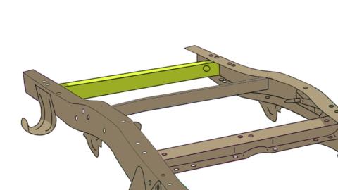 Spare Tire Crossmember For 1981-1987 Chevy C/K10 Rust Buster Frameworks