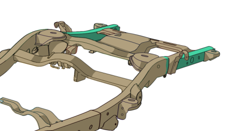Rear Frame Repair Kit for Avalanche/Suburban/Yukon Driver Side Rust Buster Frameworks