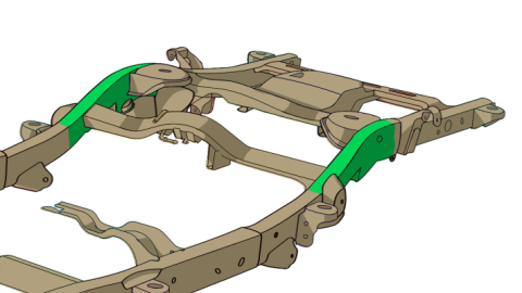 Over Axle Frame Repair Kit For Avalanche/Suburban/Yukon Driver Side Rust Buster Frameworks