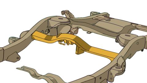 Fuel Tank Crossmember For 2000-2014 GM SUV's Rust Buster Frameworks