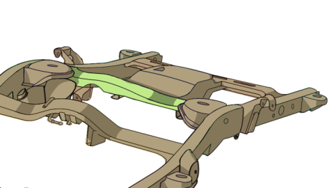 Forward Spare Tire Crossmember For Avalanche/Suburban/Yukon Rust Buster Frameworks