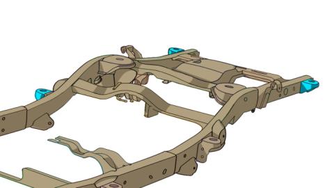 Rear Body Frame Mount For Avalanche/Suburban/Yukon Rust Buster Frameworks
