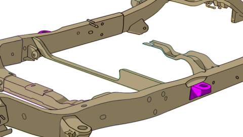 Center Body Frame Mount For Avalanche/Suburban/Yukon Rust Buster Frameworks