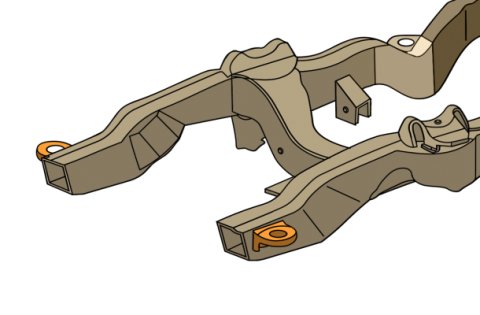 Core Support Mount For 94-04 Chevy S10 and GMC Sonoma Driver Side Rust Buster Frameworks