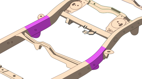 Mid Frame Repair Kit For 4Runner and FJ Cruiser Driver Side Rust Buster Frameworks