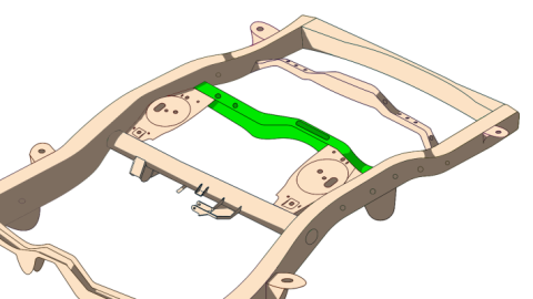 Rear Track Bar Crossmember For 4Runner and FJ Cruiser Rust Buster Frameworks