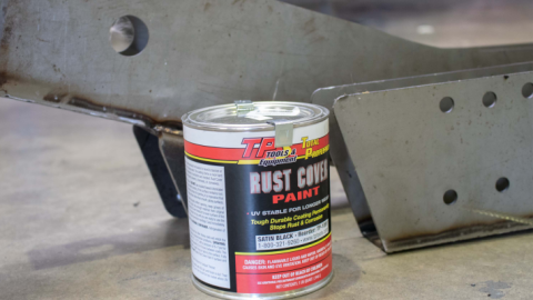 Total Protection Rust Cover Paint 1 US Quart - Satin Black Rust Buster Frameworks