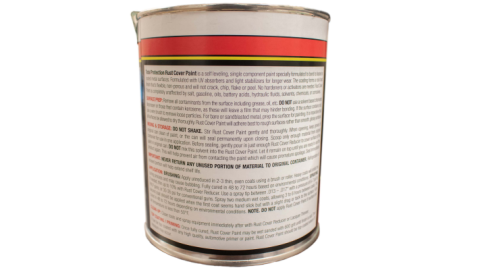 Total Protection Rust Cover Paint 1 US Quart - Satin Black Rust Buster Frameworks