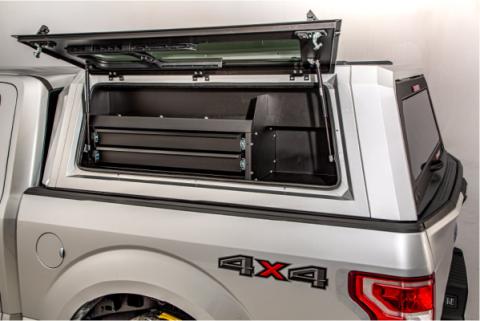 Truck Bed Drawer Drawer-Bin Mid-Size EVO and EVOc Applications 5 Foot or 6 Foot Bed Left Side Mount SmartCap(R) ‚Дц–о—Ь‚Дм–ж‚Дм—о Fits all mid-size EVO Series Caps