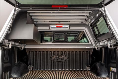 Truck Bed Drawer Drawer-Bin Mid-Size EVO and EVOc Applications 5 Foot or 6 Foot Bed Left Side Mount SmartCap(R) ‚Дц–о—Ь‚Дм–ж‚Дм—о Fits all mid-size EVO Series Caps