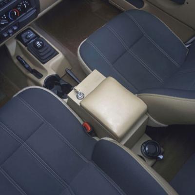 Series II Center Console - 01-06 Wrangler TJ w/ Factory Console w/ Factory Subwoofer Rear Half Black Tuffy Security Products