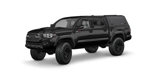 Tacoma Truck Bed Cap SmartCapEVOa Adventure Matte Black For 16-23 Toyota Tacoma 5 Foot Short Bed SmartCap
