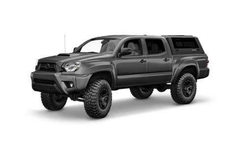Tacoma Truck Bed Cap SmartCapEVOa Adventure Matte Black For 05-15 Toyota Tacoma 5 Foot Short Bed RSI SmartCap