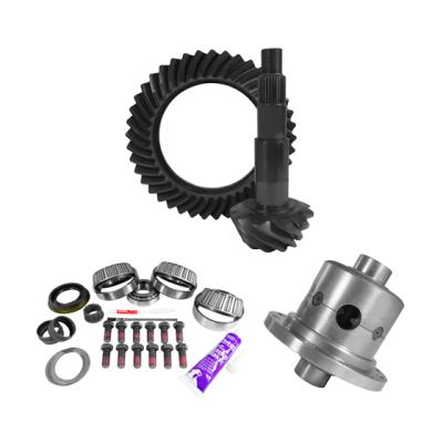 11.5 inch AAM 4.11 Rear Ring and Pinion Install Kit Positraction 4.125 inch OD Pinion Bearing Yukon Gear &amp; Axle