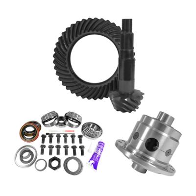 11.25 inch Dana 80 Thin 3.73 Rear Ring and Pinion Install Kit 35 Spline Positraction 4.375 inch Yukon Gear &amp; Axle