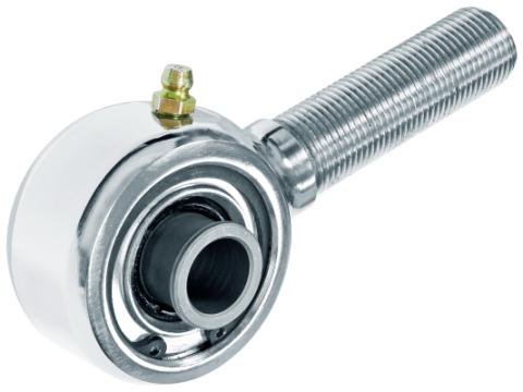 Johnny Joint Rod End 2 Inch Polished Stainless Steel Narrow 3/4 Inch-16 LH Threads 2 Inch x .515 Inch Ball RockJock 4X4