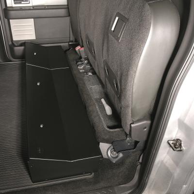 Rear Underseat Lockbox - 09-14 F-150 w/ Crew Cab w/o Subwoofer Black Tuffy Security Products