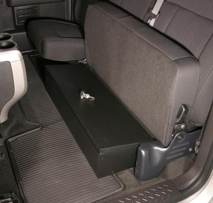 Rear Underseat Lockbox - 09-14 F-150 w/ Extended Cab Black Tuffy Security Products