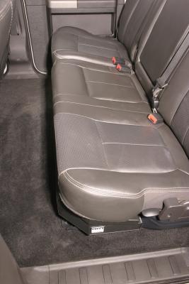 Rear Underseat Lockbox - 03-16 F-250/350/450/550 Super Duty w/ Crew Cab Requires Removal of Factory Underseat Trays/Boxes Black Tuffy Security Products
