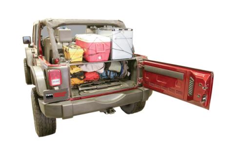 Premium Cargo Enclosure - 07-10 Wrangler JK 4-Door Mounting Kit 310-ALTMNT May Be Required Black Tuffy Security Products