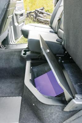Rear Underseat Locking Lid 09-10 Ram 1500 11-22 1500 19 1500 Classic 10-22 2500/3500  Extended Crew Cab Black Tuffy Security Products