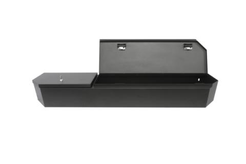 Rear Underseat Lockbox 15-22 F-150 17-22 F-250/350/450 Super Duty w/ Crew Cab w/o Floor Mounted Subwoofer Full Length Black Tuffy Security Products
