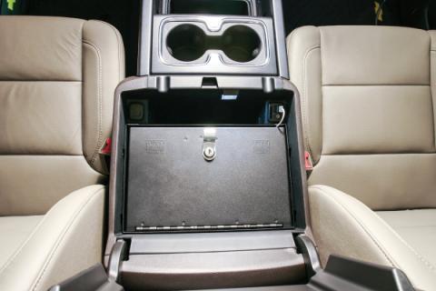 Console Safe - 14-19 Silverado/Sierra 1500 {19 Old Body Style} / 15-19 2500HD/3500HD / 15-20 Suburban/Tahoe/Yukon/Yukon XL w/ Flow-Thru Console Black Tuffy Security Products
