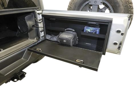 Tailgate Lockbox - 07-18 Wrangker JK Standard Panel Black Tuffy Security Products