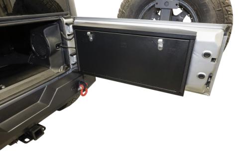 Tailgate Lockbox - 07-18 Wrangker JK Standard Panel Black Tuffy Security Products