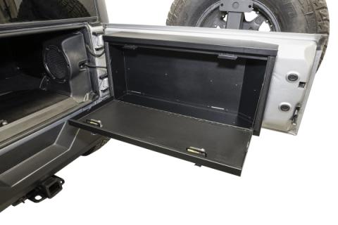 Tailgate Lockbox - 07-18 Wrangker JK Standard Panel Black Tuffy Security Products