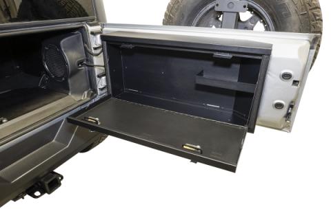 Tailgate Lockbox - 07-18 Wrangker JK Standard Panel Black Tuffy Security Products