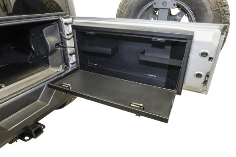 Tailgate Lockbox - 07-18 Wrangker JK Standard Panel Black Tuffy Security Products