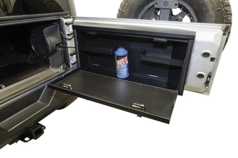 Tailgate Lockbox - 07-18 Wrangker JK Standard Panel Black Tuffy Security Products