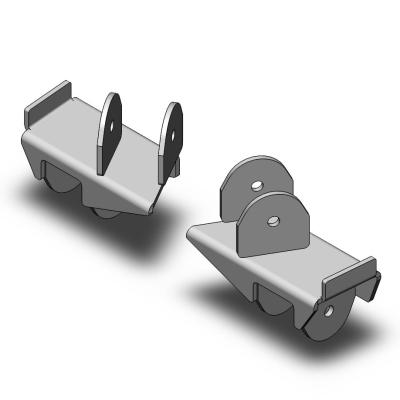 Jeep Wrangler Rear Frame Brackets 2004-2006 LJ Clayton Off Road