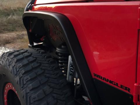 Aluminum Crusher 2 Inch Front Fenders for Jeep JK / JKU Motobilt