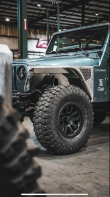 Aluminium Highline Front Fenders 2 Inch Flare for Jeep TJ/LJ Motobilt
