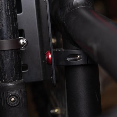 Dual Mount Roll Bar Clamps Pair (2) 1.5 Inch-2.0 Inch Black Power Tank