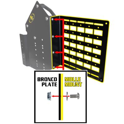 2021-Present Ford Bronco 4 Door MOLLE Plate Power Tank